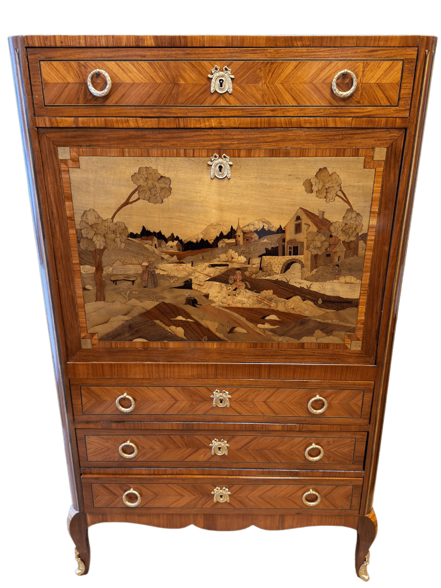 Après restauration. Secrétaire de style Transition Louis XV - Louis XVI Après restauration. Secrétaire de style Transition Louis XV - Louis XVI